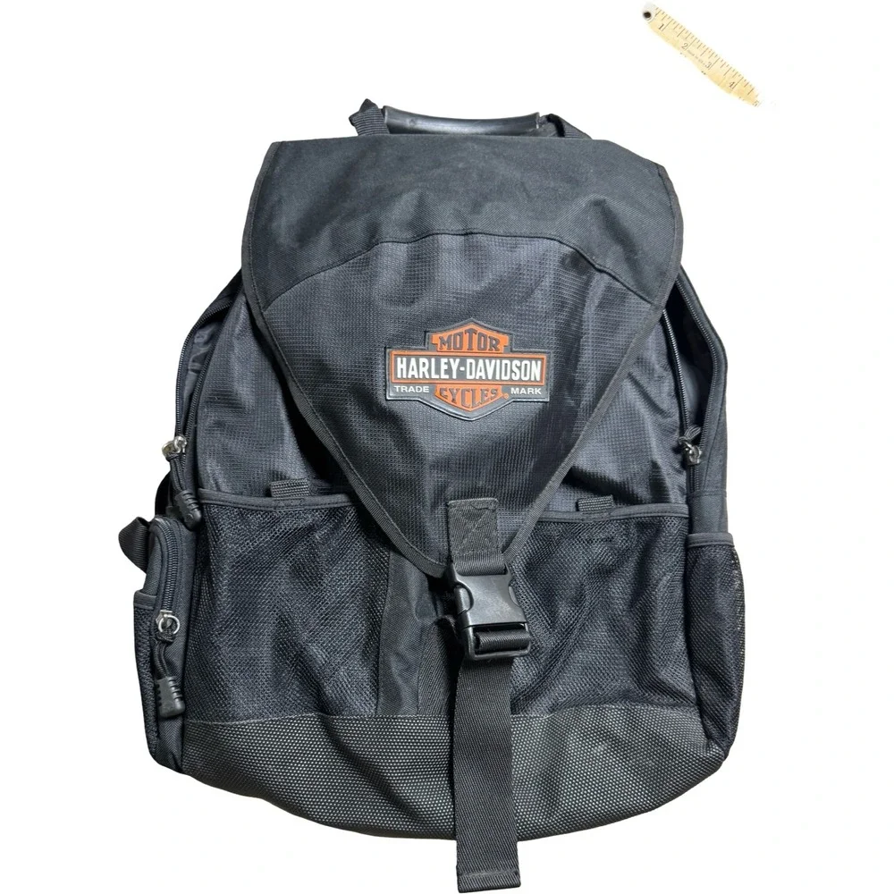 Harley-Davidson Helmet Backpack Bar & Shield Black Motorcycle Laptop Bag
